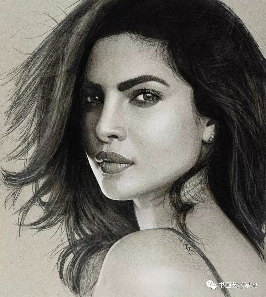 素描人像欧美明星,国外素描逼真的明星肖像