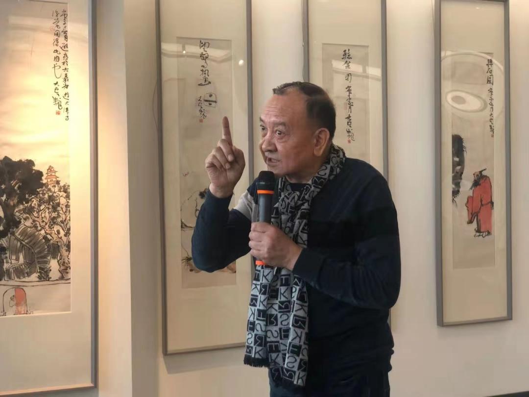 画家段云华的工笔画作品图片,书法大家珍贵挥毫视频