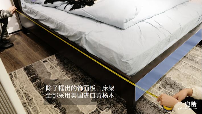 美式轻奢实木床主卧1.8米双人大床,美式实木床现代简约白色1.8米大床