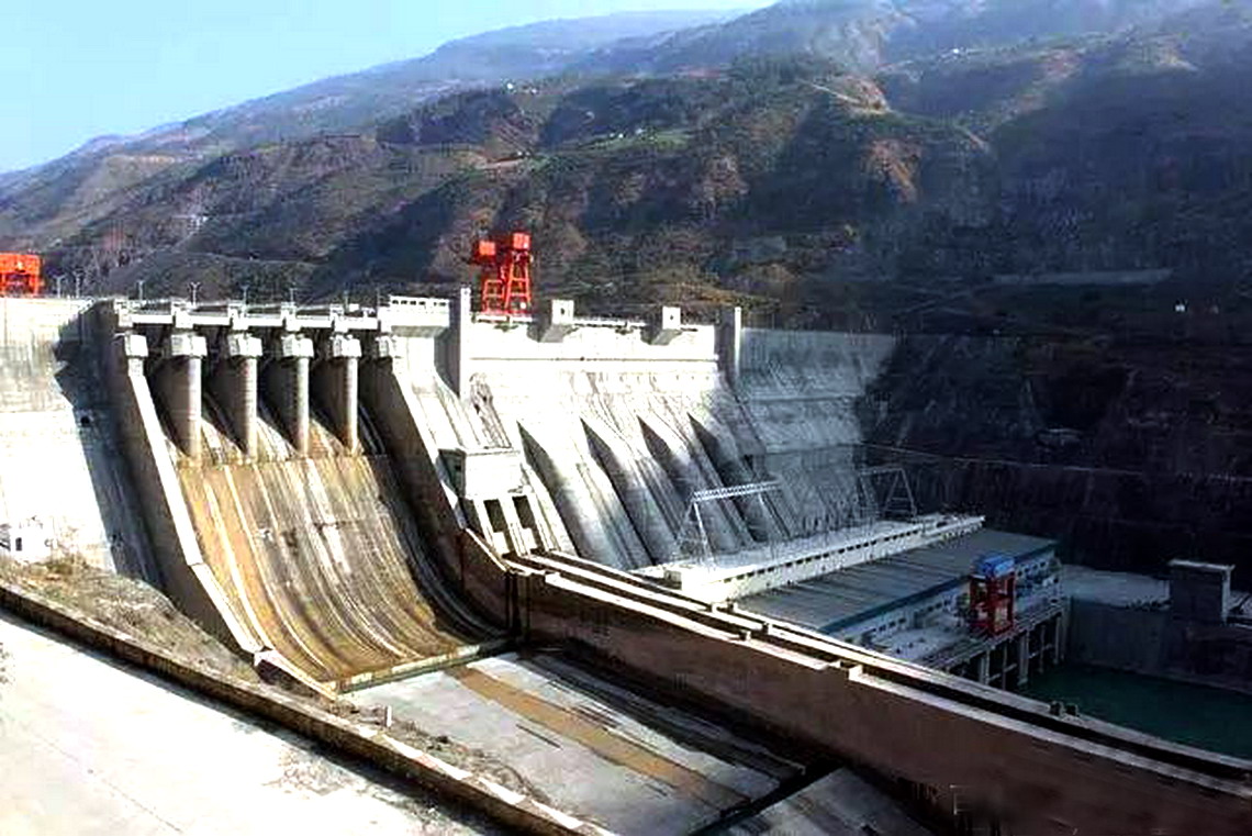 宏伟壮观的金沙江白鹤滩水电站,深山峡谷里的水电站