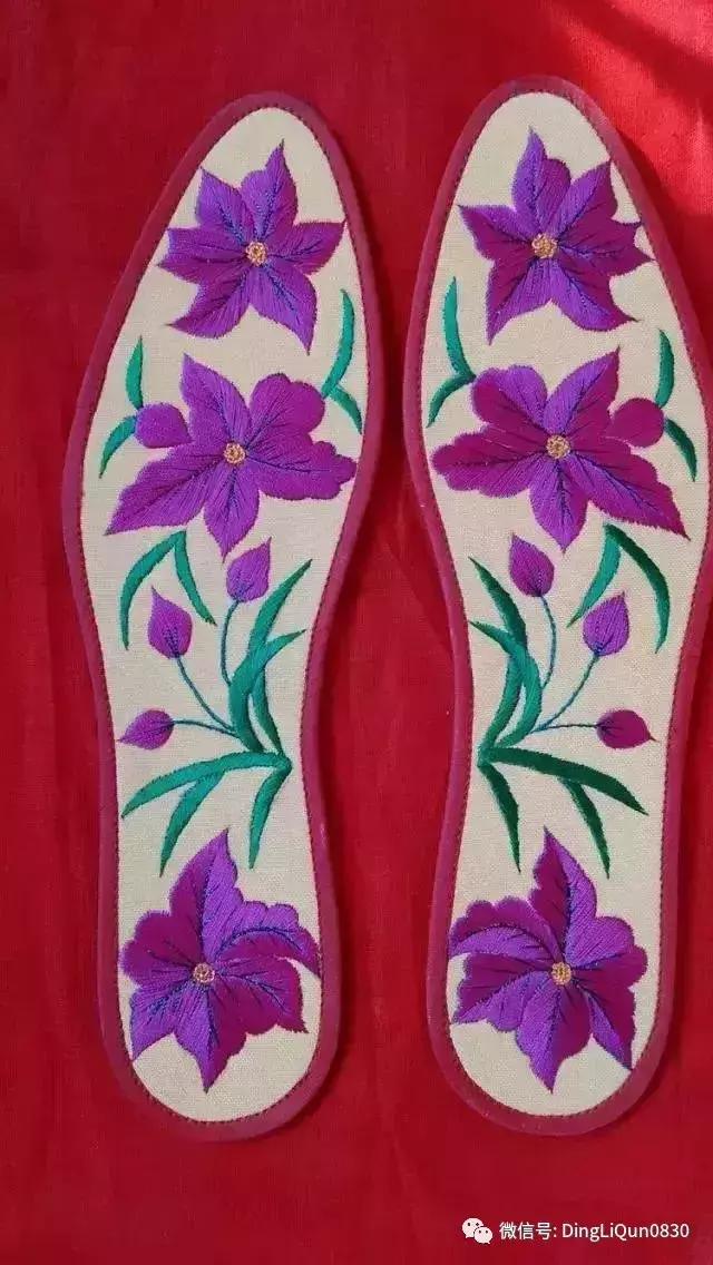 刺绣作品简单的,老式刺绣喜字的鞋垫刺绣方法