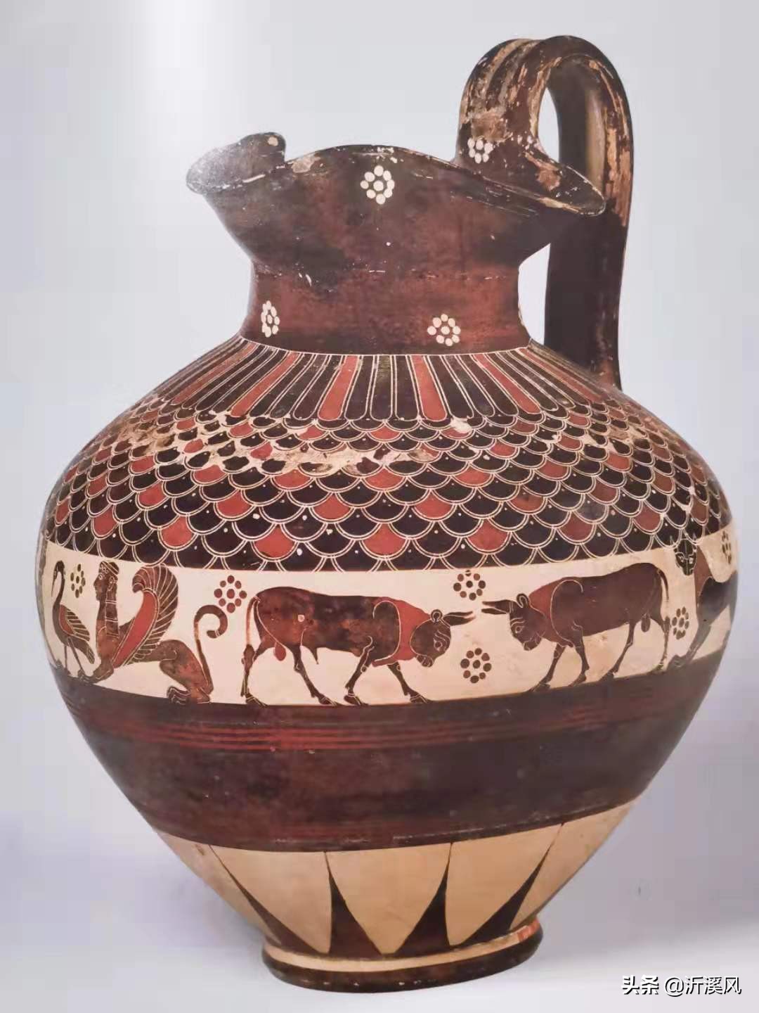 国宝级陶瓶图片欣赏,古希腊陶瓶几何风格