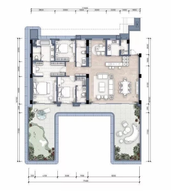 重庆蔡家万科十七英里合院,蔡家万科十七英里装修