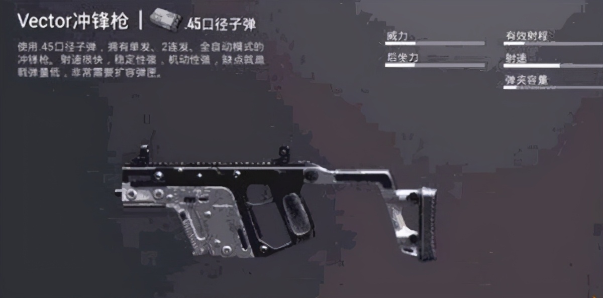和平精英ump45和vector哪个秒伤高,和平精英冲锋枪排名