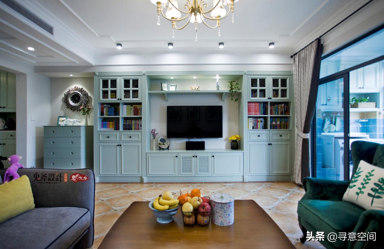 长沙振业城装修效果图150m²简约美式｜薄荷绿这样搭配意想不到