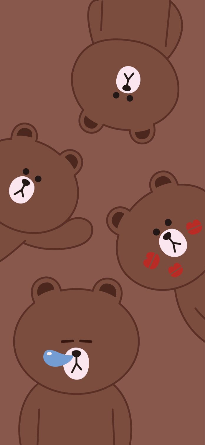 line布朗熊可妮兔,布朗熊和可妮兔手机壁纸