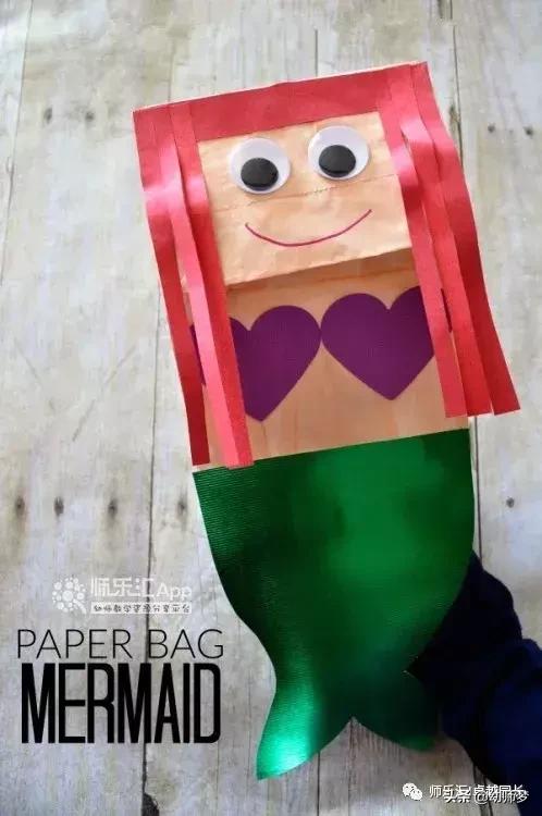 环保纸袋手工创意创作思路,幼儿纸袋手工环保创意图片