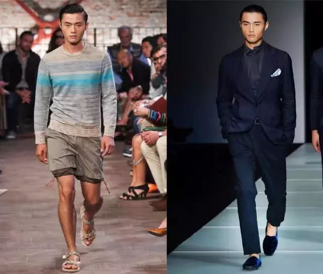 和胡兵一起走秀的中国男模,中国的男模胡兵和刘雯走秀