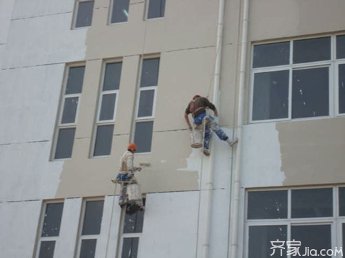 外墙粉刷多少钱一平方家装大讲堂：外墙涂料合格率为75%
