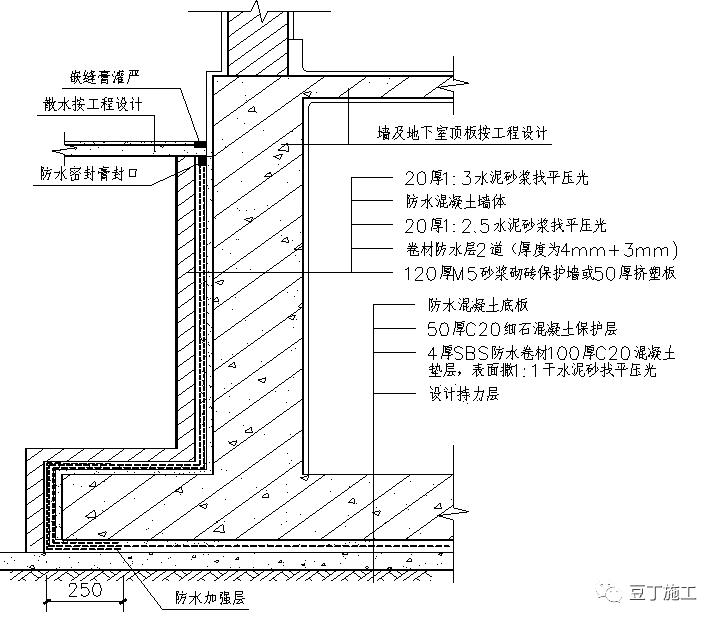 平屋面防水及保温标准施工节点,卫生间防水施工规范节点详图