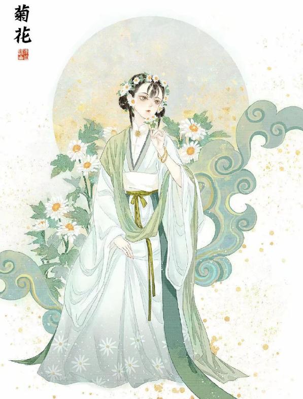 画师大佬将中药拟人，山楂菊花化身小姐姐，山药三七变汉服帅哥