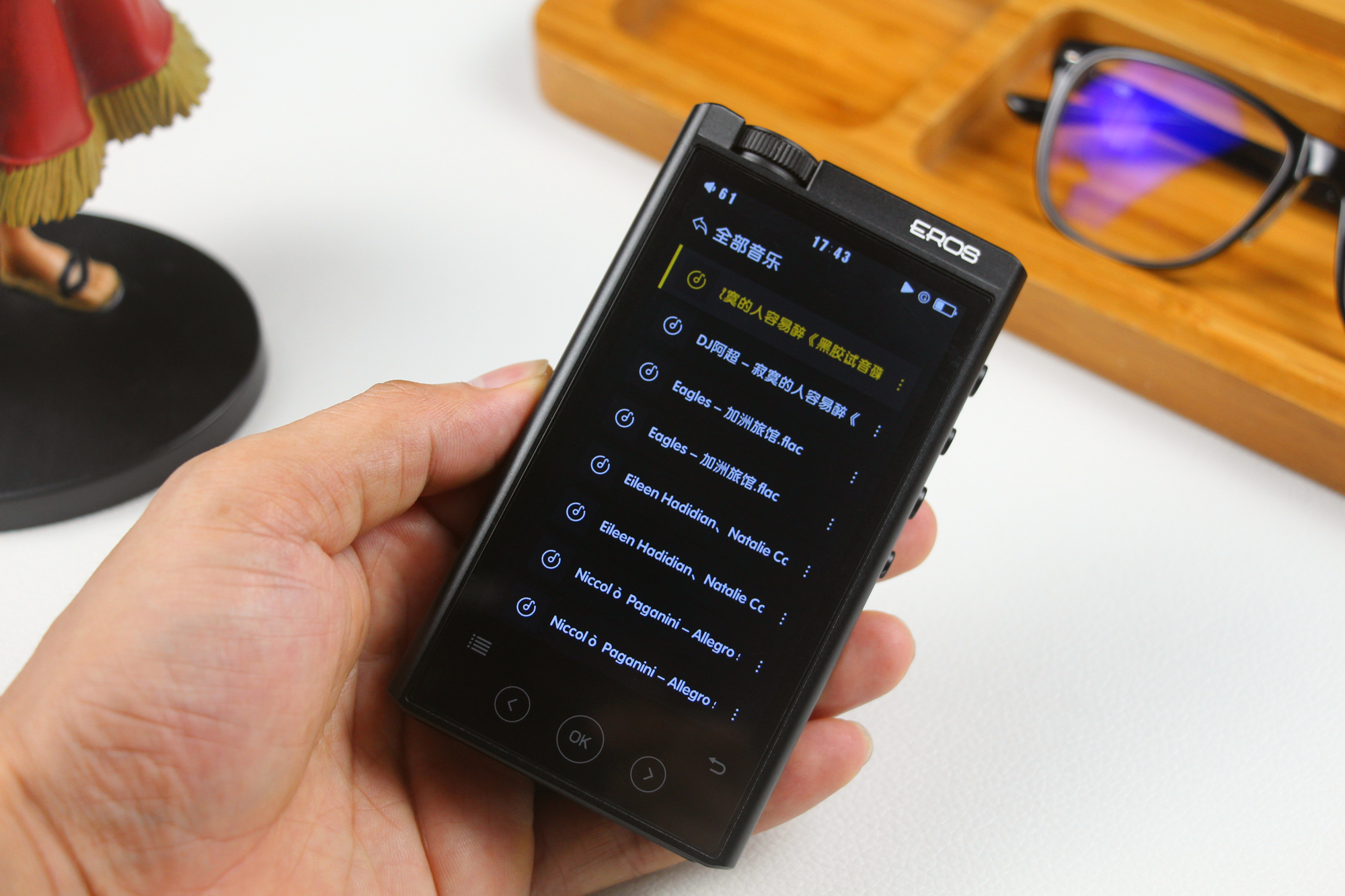 爱国者EROSH05HIFI音乐*放播**器，与流媒体音乐不一样的听觉感受