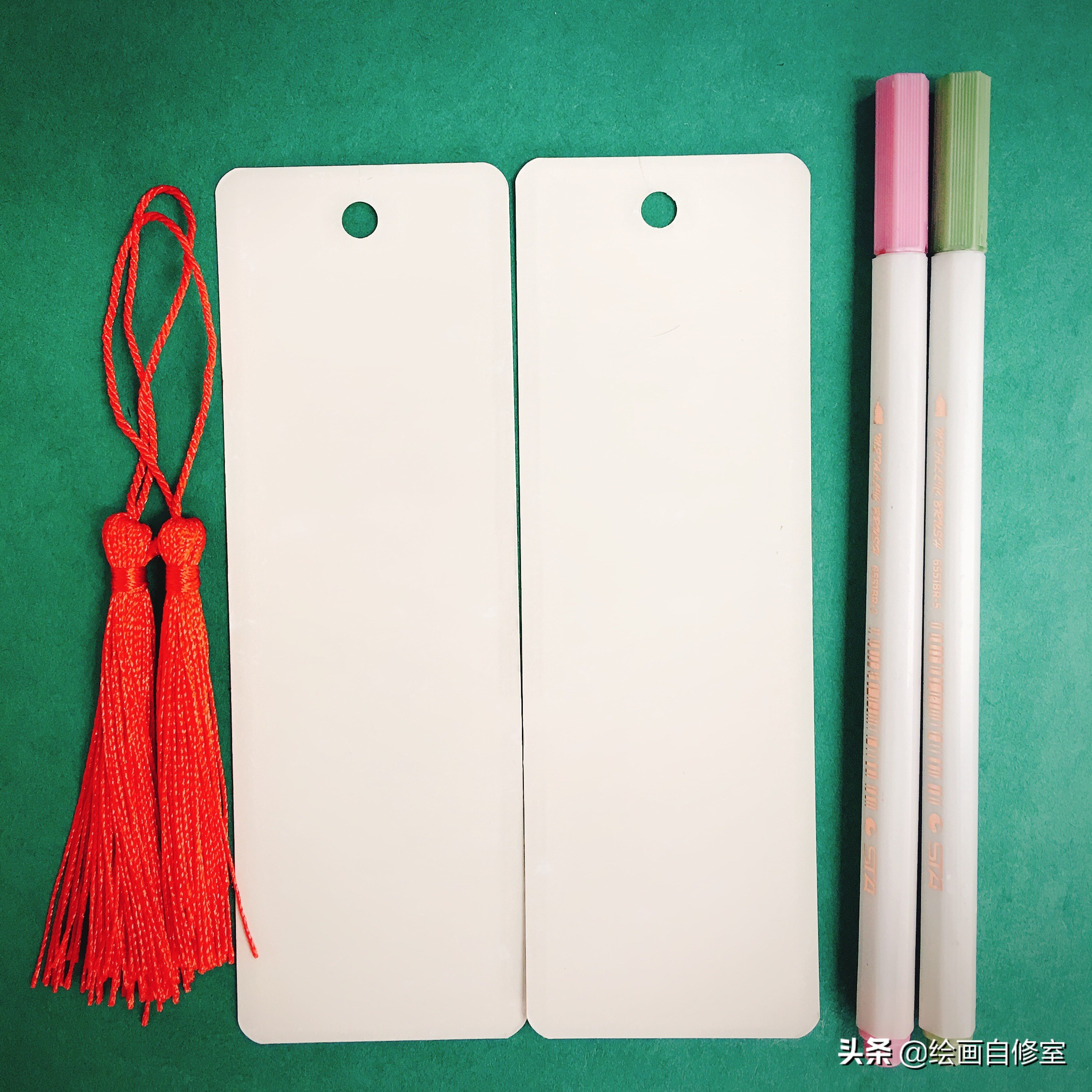 情人节送女朋友礼物玫瑰书签,送男朋友的手绘书签