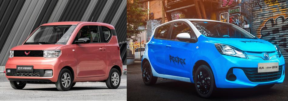 长安奔奔e-star和国民版对比,奔奔e-star国民版与五菱ev