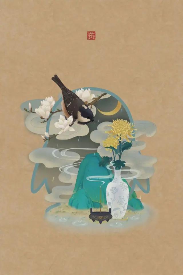 手机古风壁纸▏当QQ遇到中国风,意外的绝美。