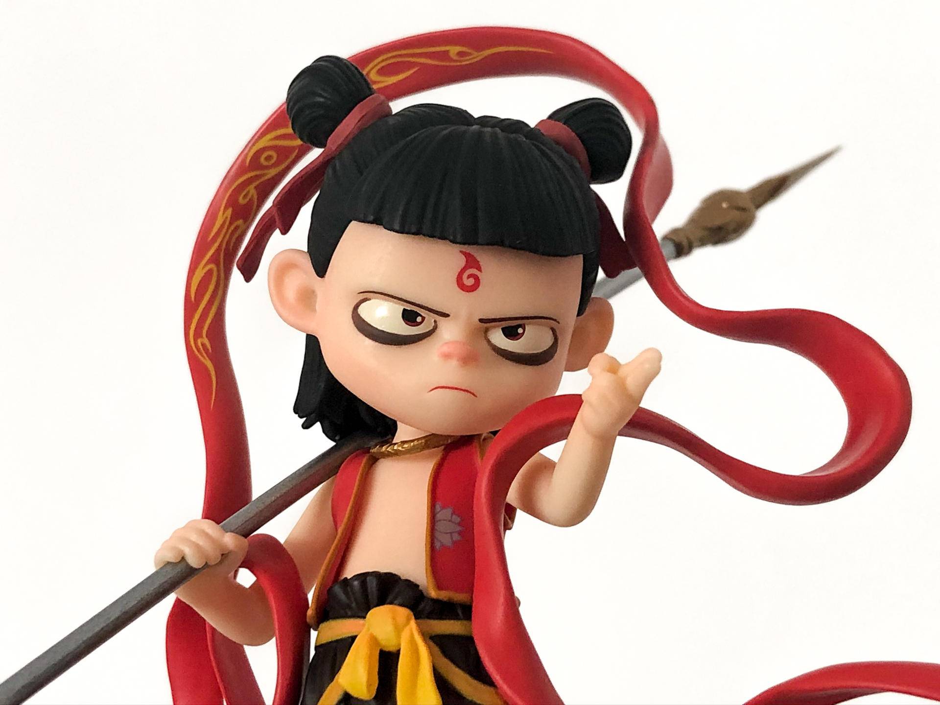 哪吒之魔童降世正版万代手办开箱,手办哪吒之魔童降世