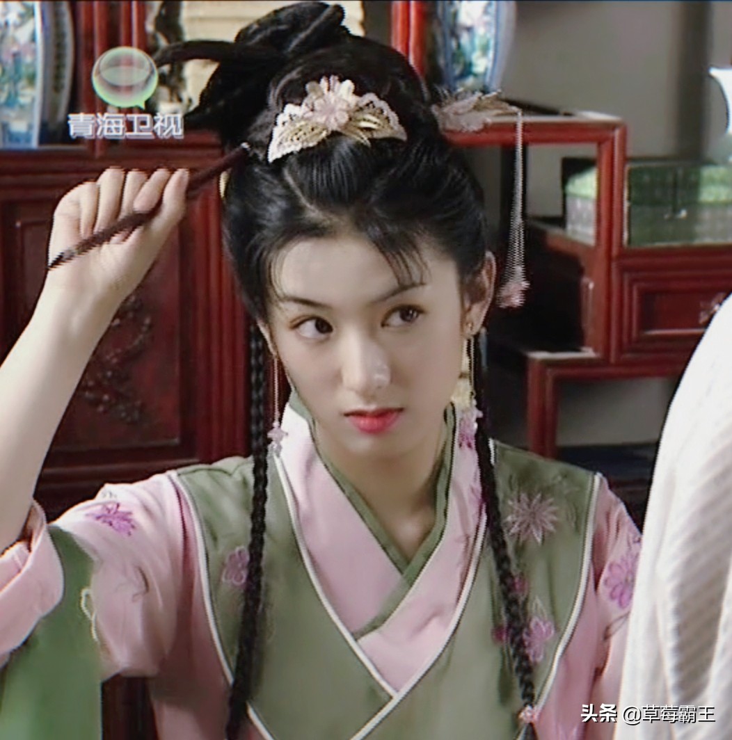 有齐刘海的古装编发,无刘海古装发型编发