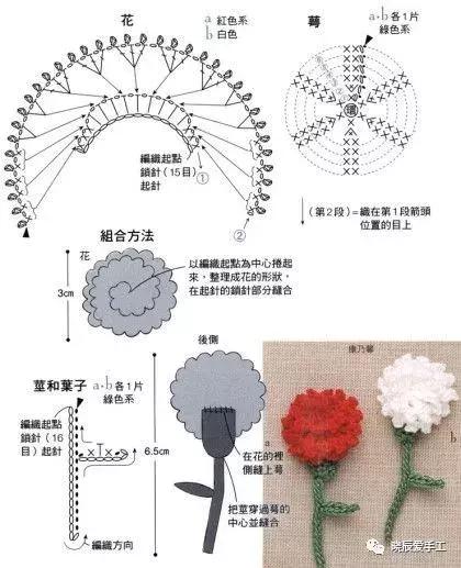 母亲节康乃馨花束该怎么搭配包装,钩针康乃馨花束教程