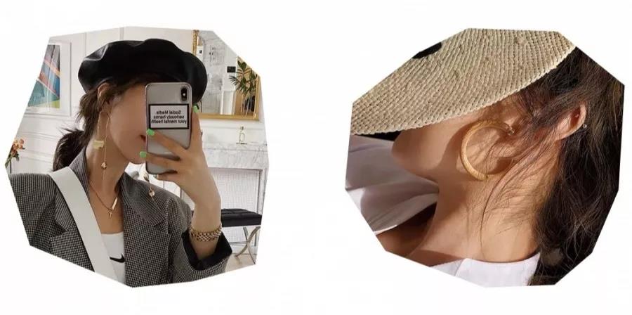 小脸配饰,适合圆短脸的小众配饰