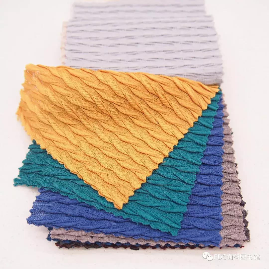 干货针织面料针法大全看了不后悔,针织褶皱面料