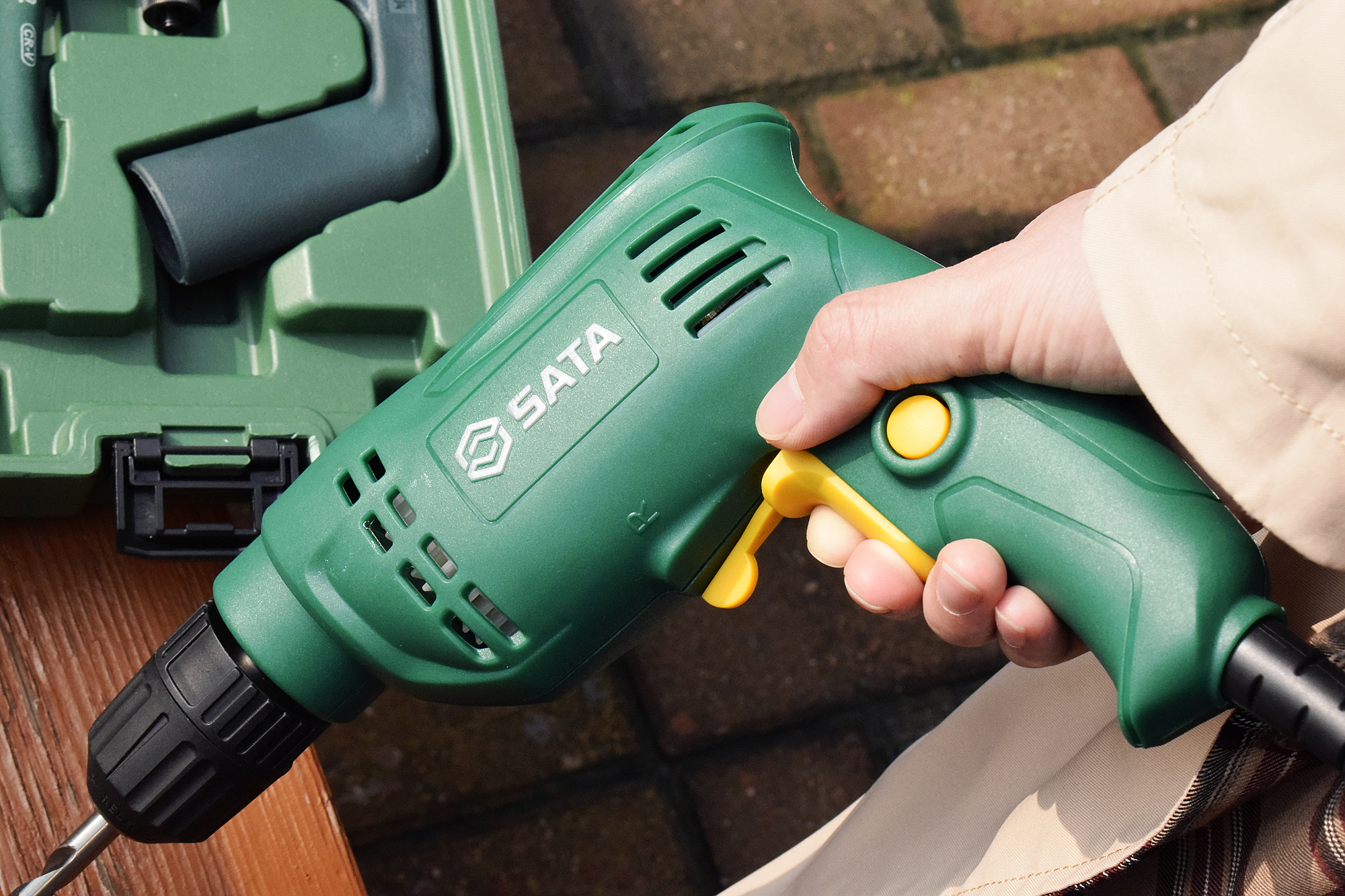 世达工具箱套装带电钻,世达小型电钻工具套装家用