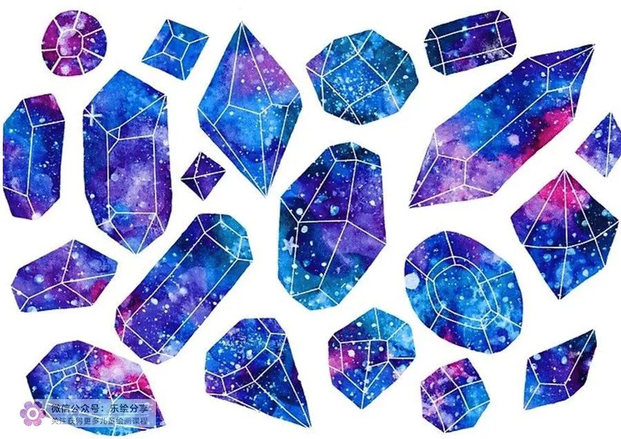 创意儿童画绘画教程,创意美术儿童画美丽的花