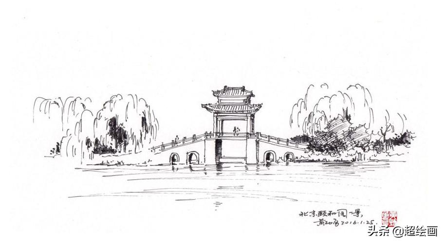 十大顶级钢笔画速写,钢笔速写100幅图片