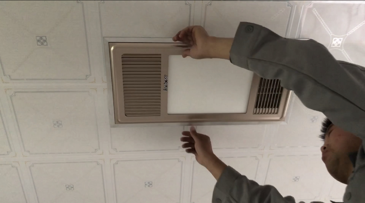 pvc吊顶能用风暖浴霸吗,pvc吊顶安装风暖怎么用卡扣