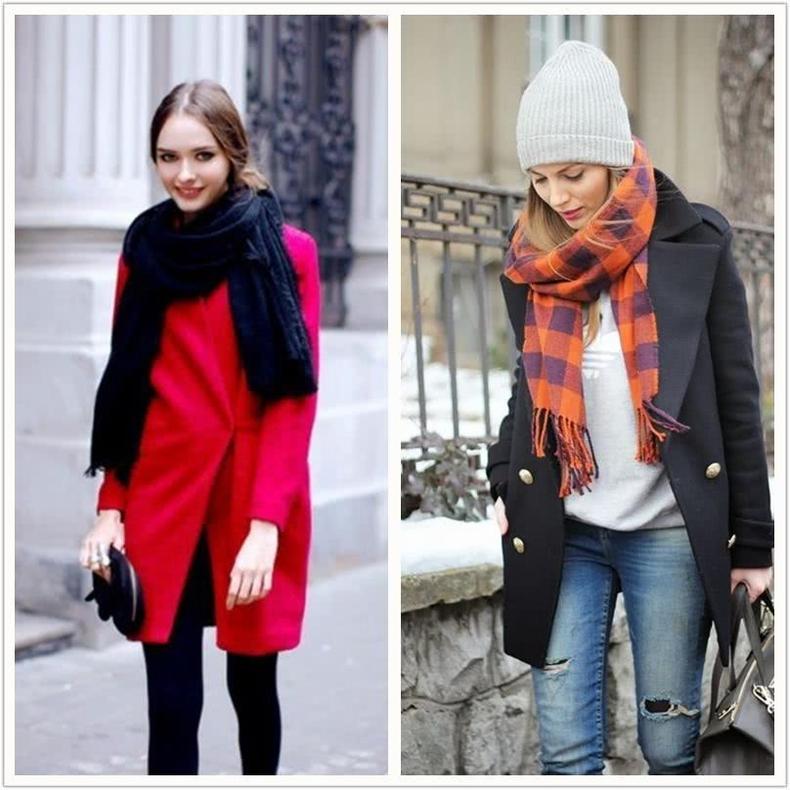 戴围巾最好看的方法学生党,戴围巾最好看的方法