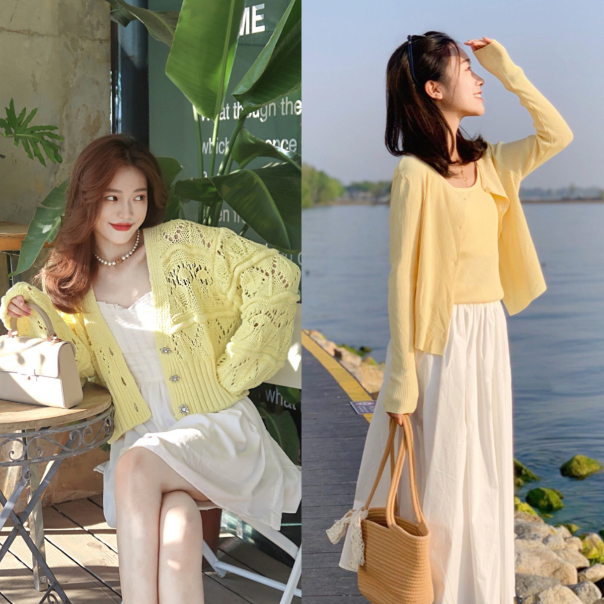 买针织衫选什么面料,焦糖色针织衫显肤色白