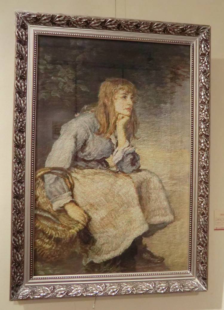 适合客厅的刺绣画,中国最好的刺绣油画