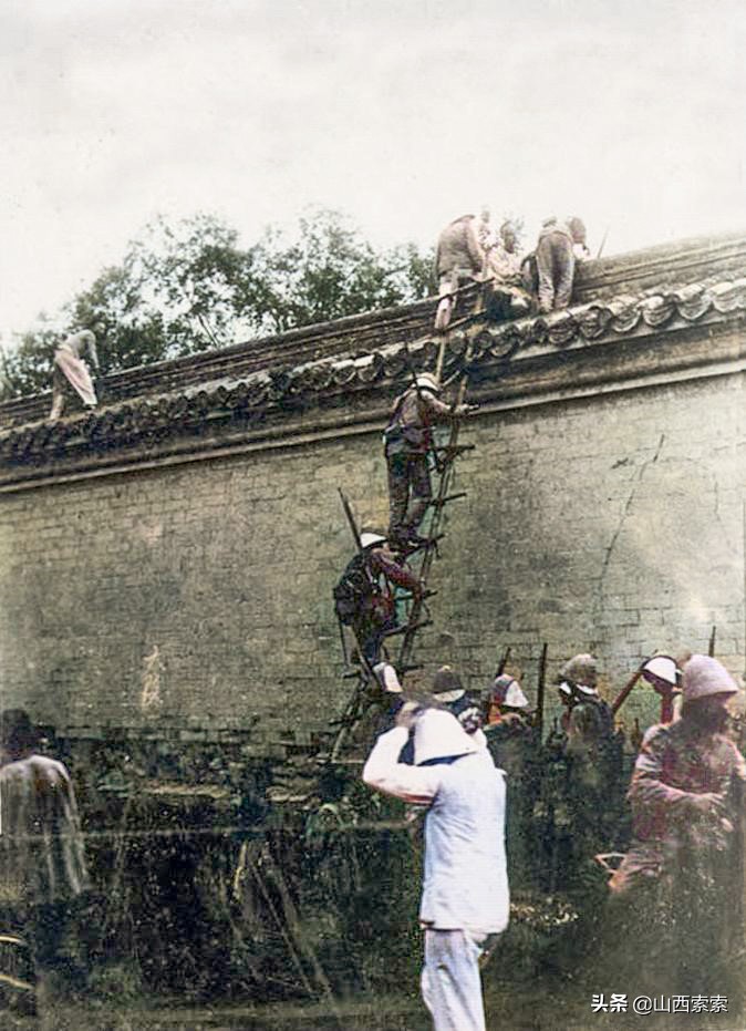 八国联军侵华战争历史讲解超长,1900年八国联军侵华战争影像彩色