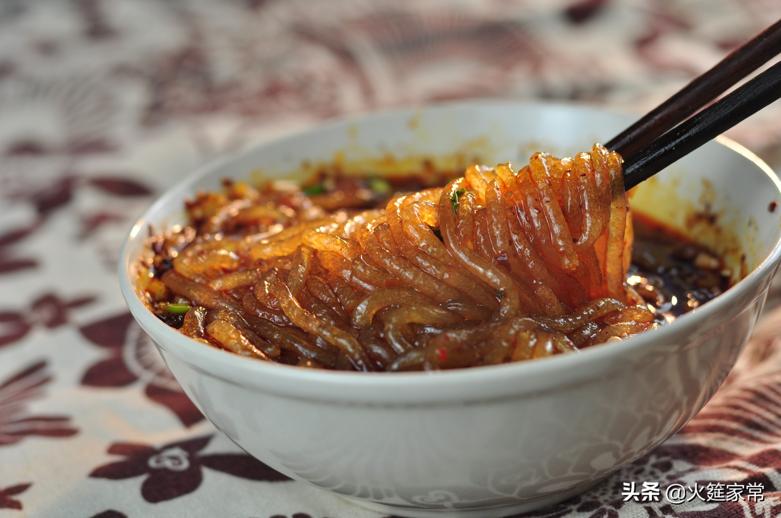 用最简单的材料做酸辣粉,香喷喷酸辣粉