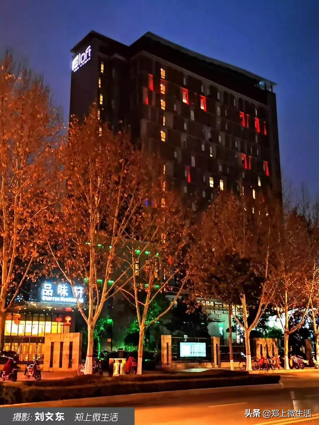 魅力小城夜景,魅力上街诗歌