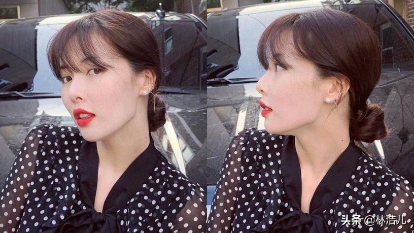 刘涛双层斜大刘海造型,刘涛的发型刘海怎么剪好看