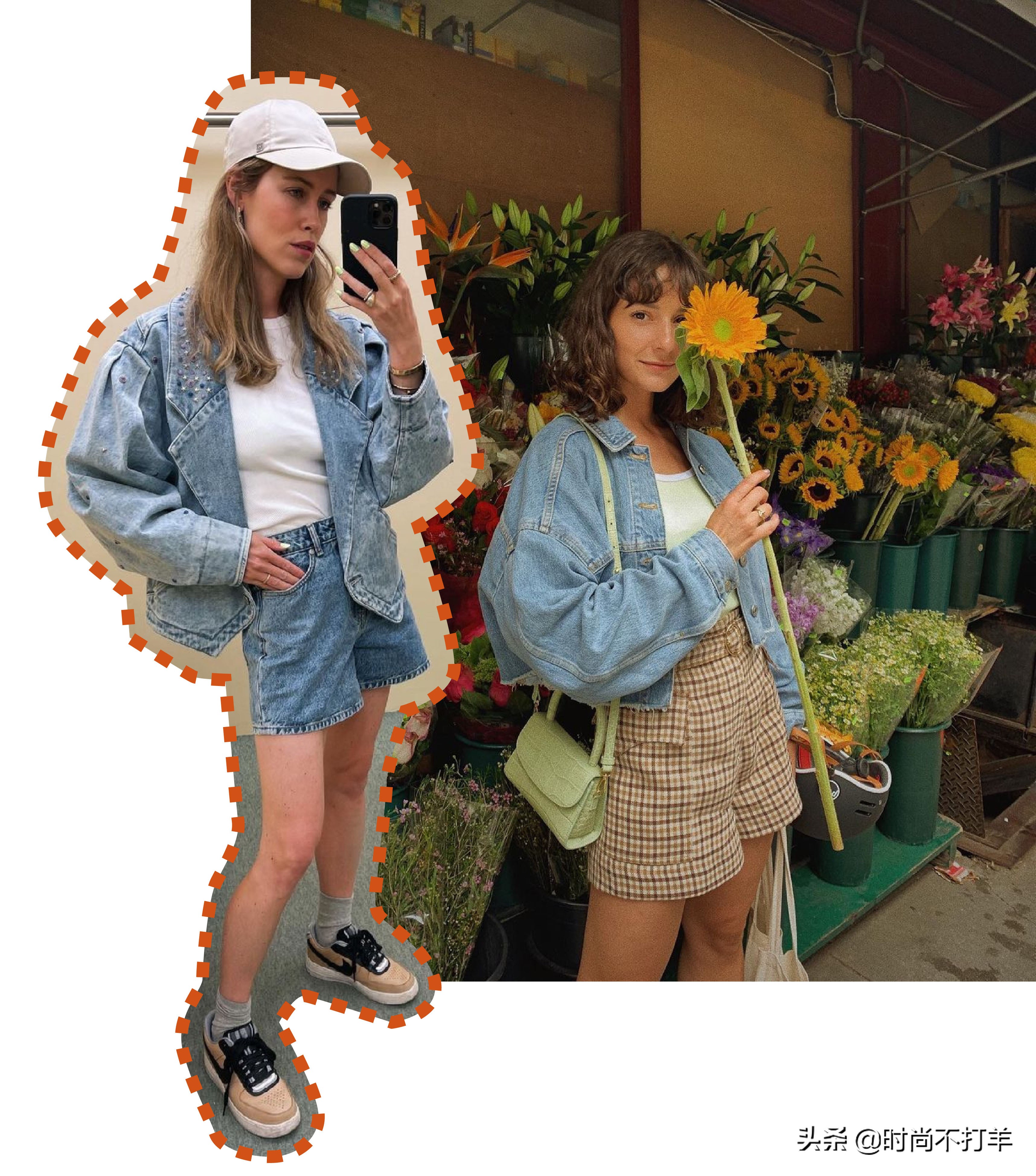 轻薄牛仔夹克外套怎么搭配,牛仔夹克短上衣穿搭