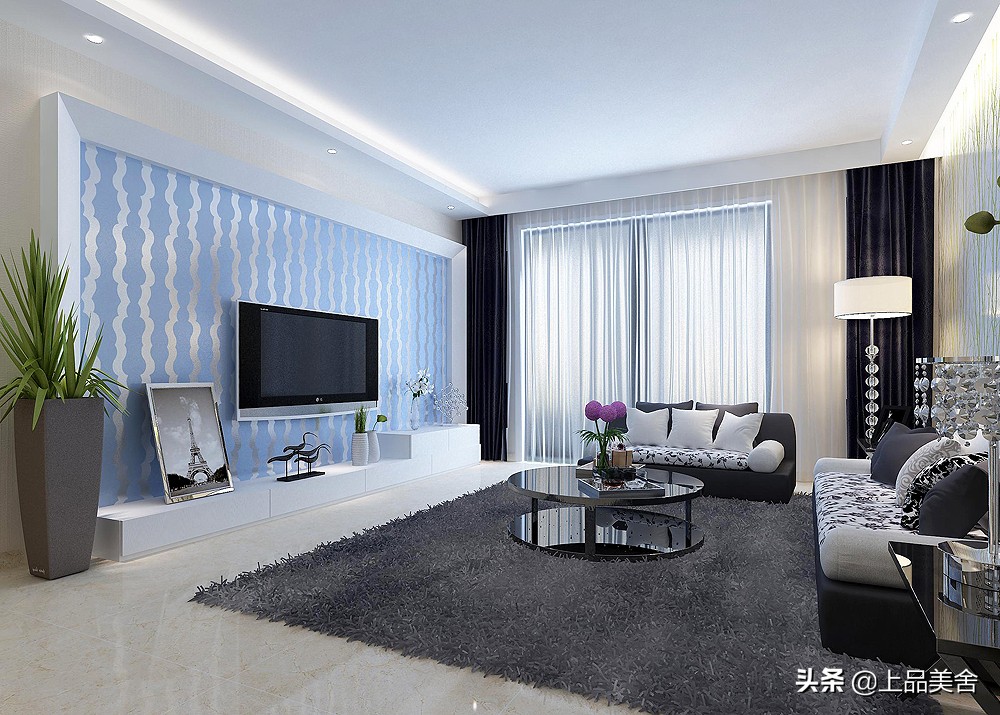 房子墙纸装修风格现代时尚,房屋装修墙纸效果图大全