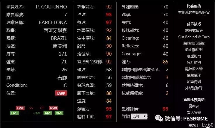 网易实况足球黑球排名,实况手游新赛季球员能力值变化