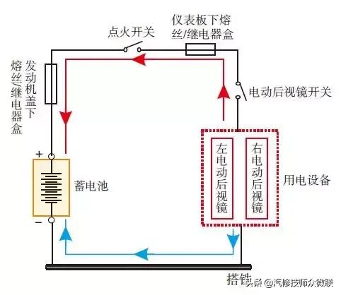 汽车交流发电机的电路原理图,汽车照明电路原理图
