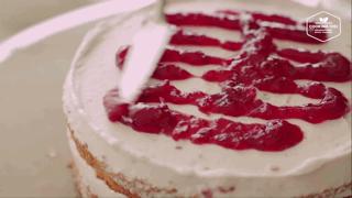 玫瑰荔枝覆盆子芝士蛋糕,粉色派覆盆子香草味蛋糕