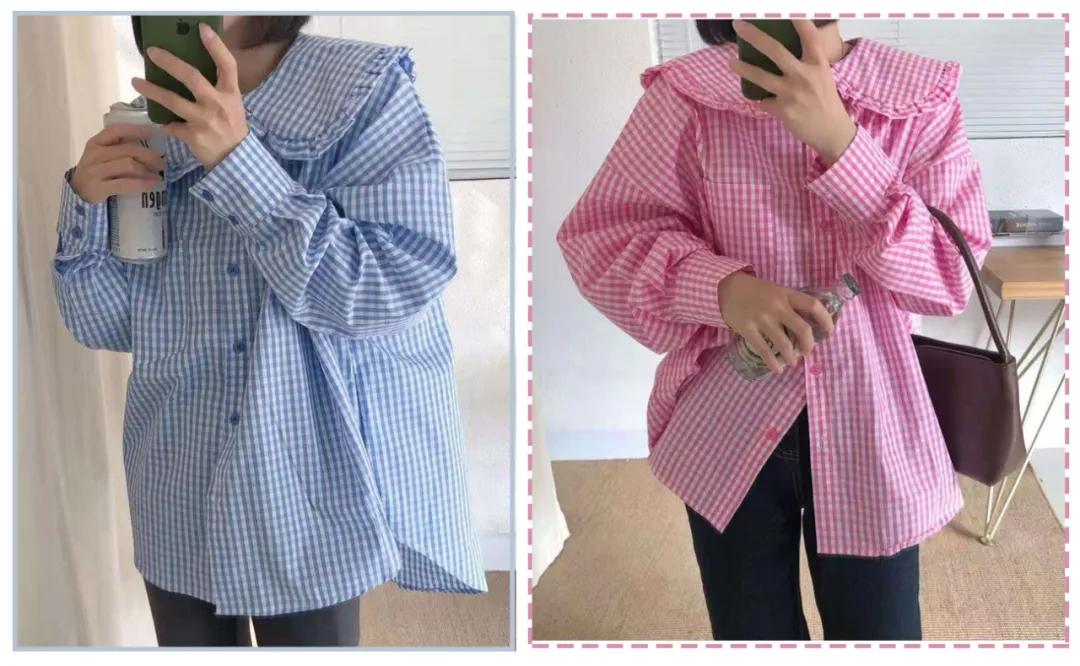 今年最火的格子衬衫法式,今年最流行衬衫100款