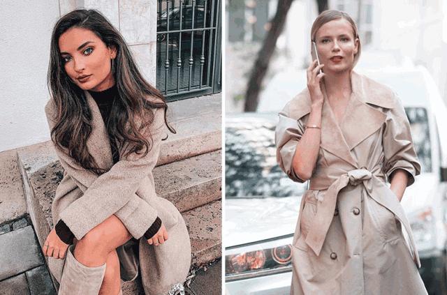 燕麦色大衣好看还是黑色大衣好看,燕麦色大衣配什么色高领打底好看