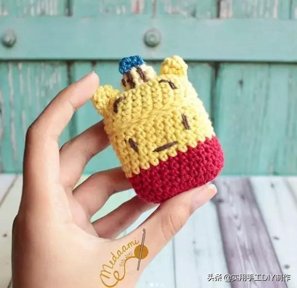 针织手机壳教程全部,萌萌的手机套编织