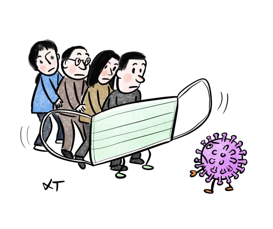 幽默口罩漫画图,关于口罩的搞笑漫画