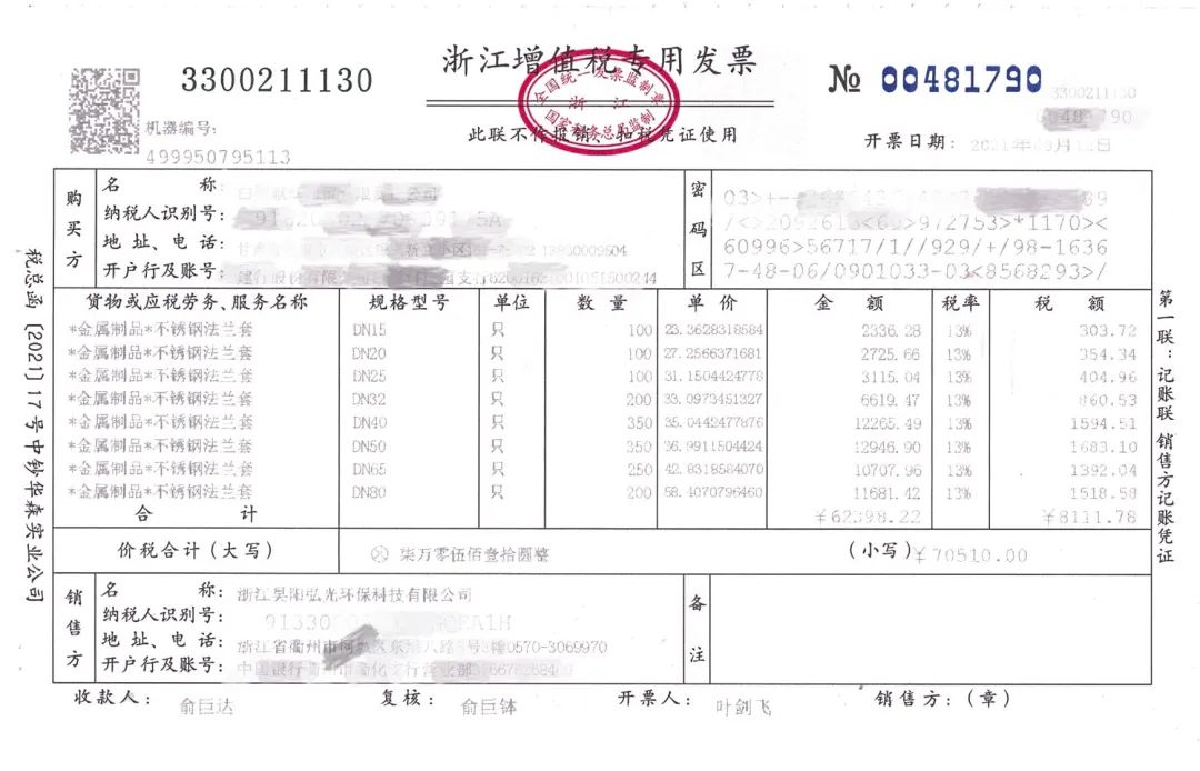 你买法兰防护套开发票了吗？——阿明阳光做有担当的团队