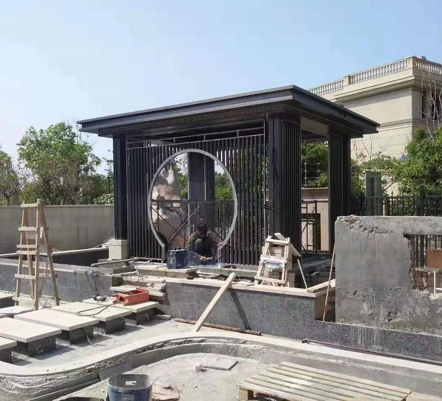 庭院景观亭效果图大全,庭院廊亭设计