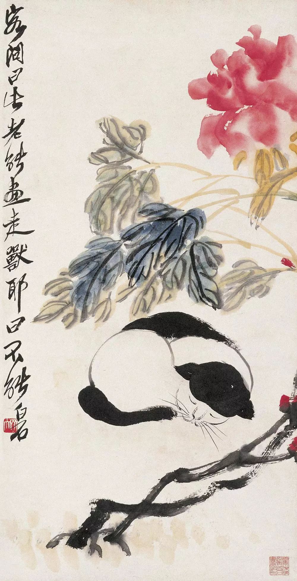 100幅精美写意牡丹画,名家大写意画牡丹作品图片