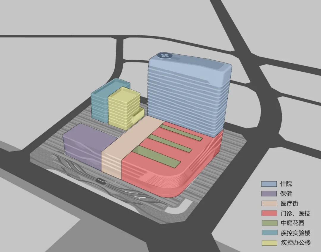 成都高新妇幼保健院,设计呈现“五态协同”理念