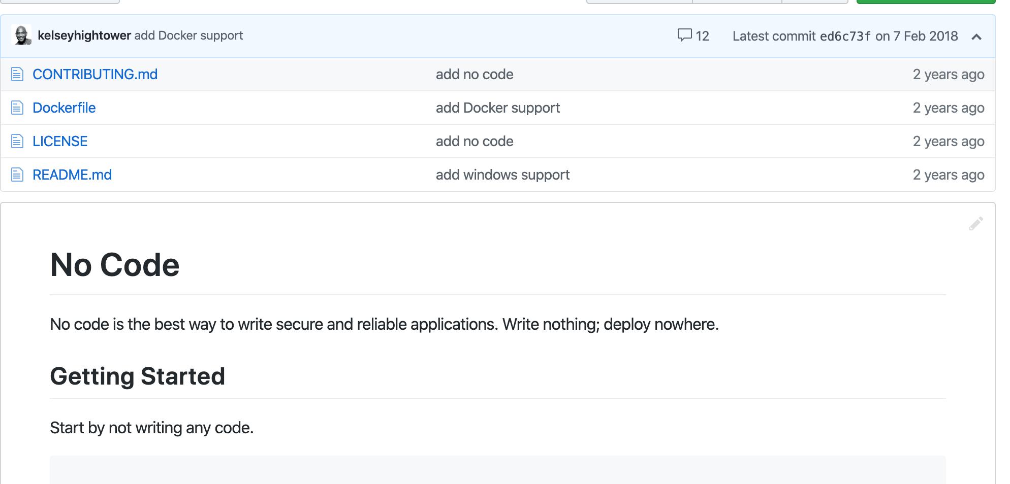 最火爆的GitHub项目nocode,最好的代码是没有代码，36.7K，周末帖