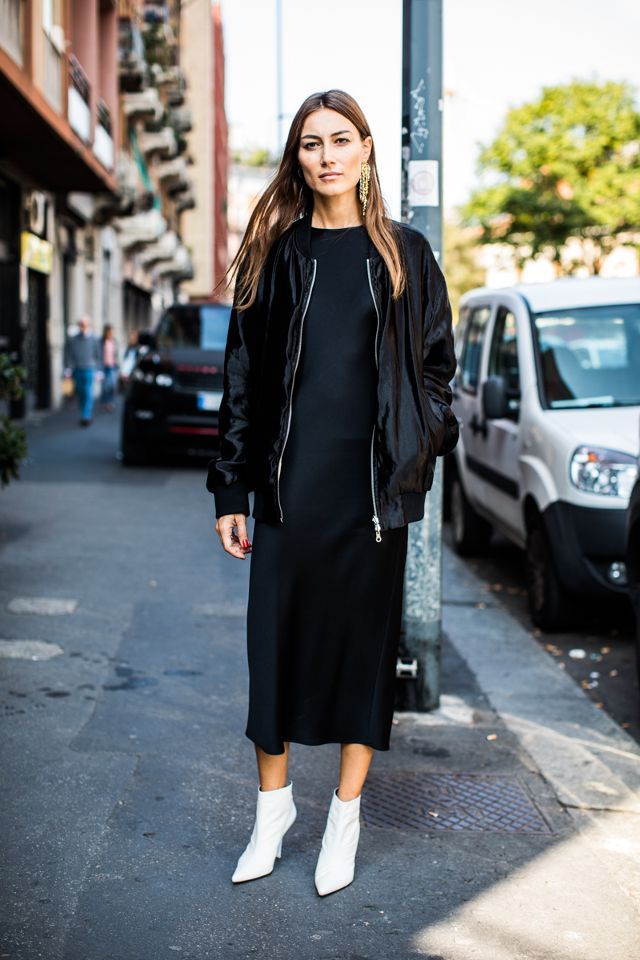 被靴子挑花眼怎么破?一双基础半靴三个组合方式,职场时尚挺简单